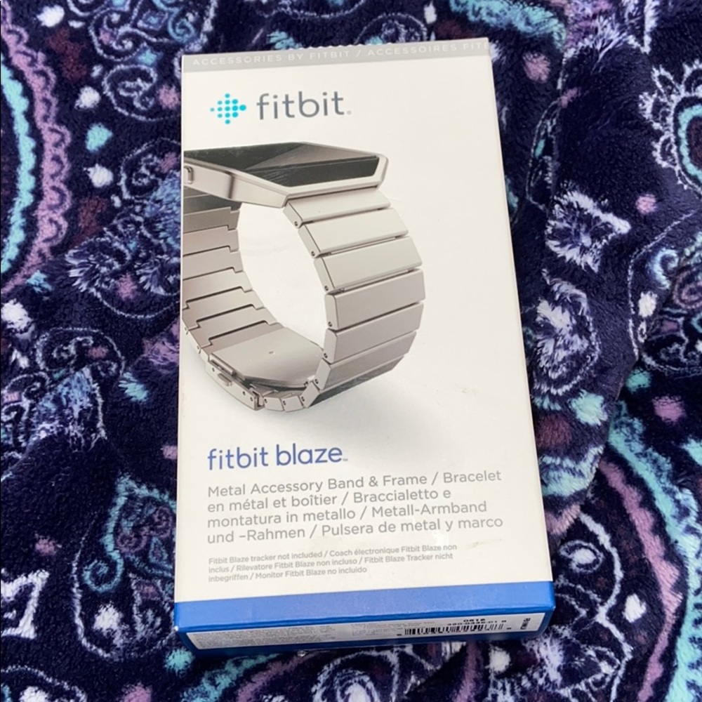 Fitbit blaze metal accessory band and frame